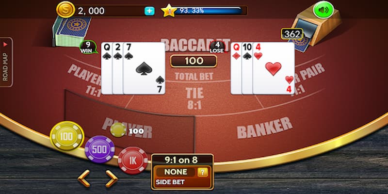 So sánh baccarat trực tuyến với các trò casino khác